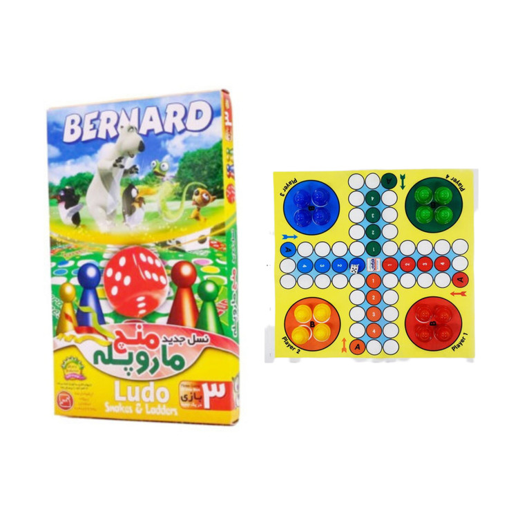 منچ و مارپله مدل 3 بازی ludo