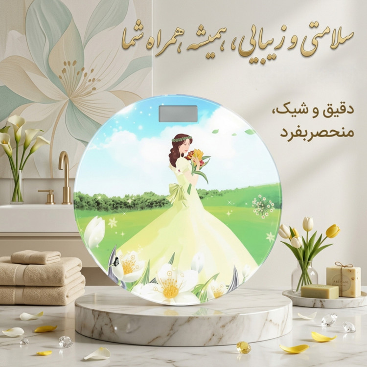 ترازوی وزن کشی دیجیتال طرح دخترانه