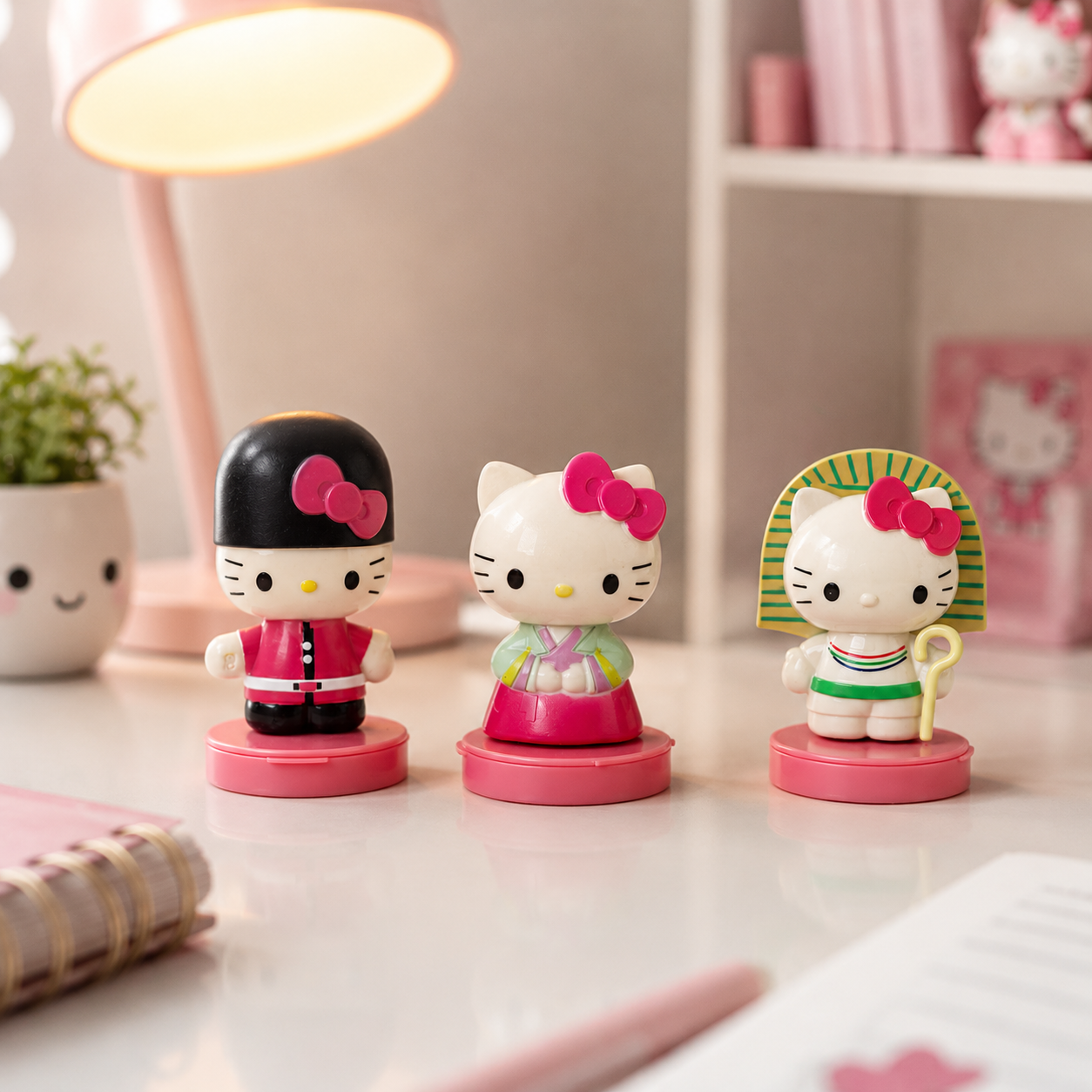فیگور عروسکی هلو کیتی ۳ عددی _ ست عروسک Hello Kitty