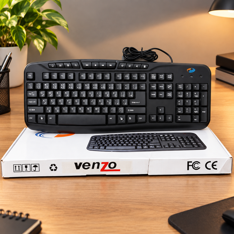 کیبورد سیم دار Venzo مدل KB818